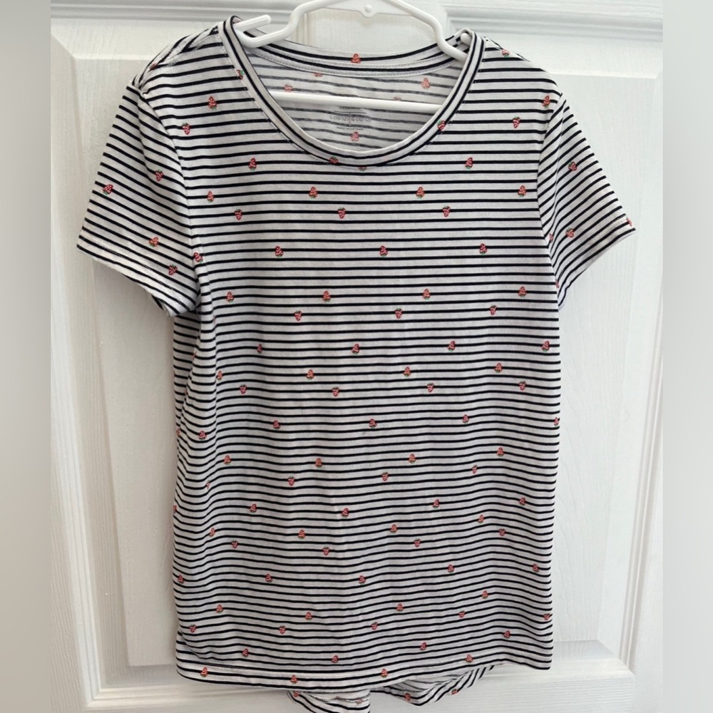 Girls Old Navy Strawberry Top, Size 10/12